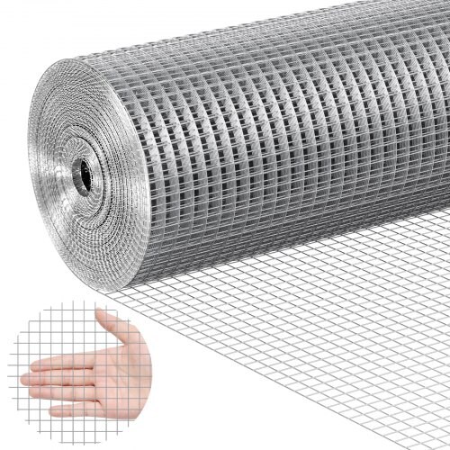 19-Gauge Hardware Cloth 48"x50ft, Wire Mesh Fencing for Small Rodents and Garden
