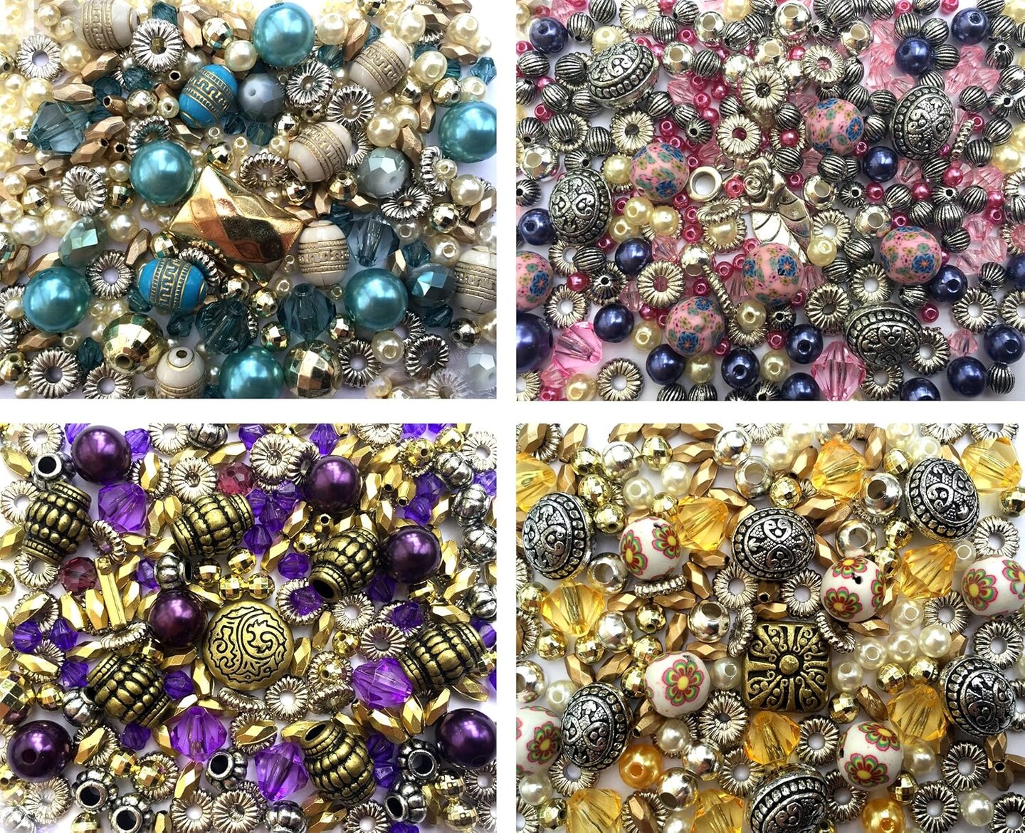 Bracelet Jewelry Making Kit – DIY Elastic & Beads Set for 16 Custom Bracelets by Sabrikas