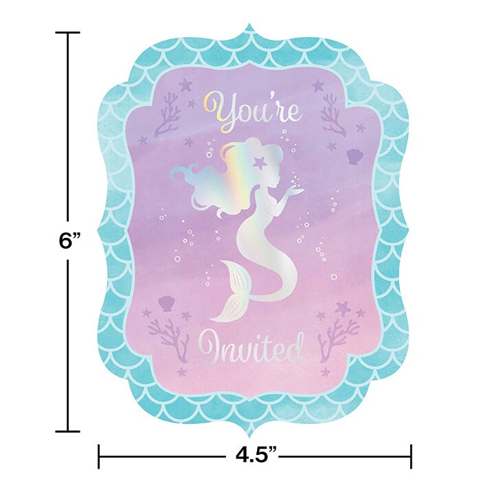 Mermaid Shine Invitation Postcard (8/Pkg)
