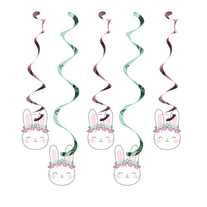 Bulk Pack of 10 Birthday Bunny Dizzy Danglers