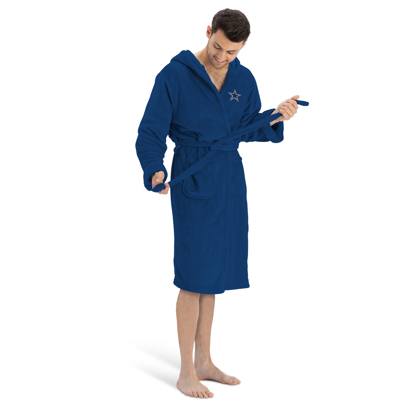 Dallas Cowboys NFL Hooded Silk Touch Bath Robe 26&#xD7;47 Inches