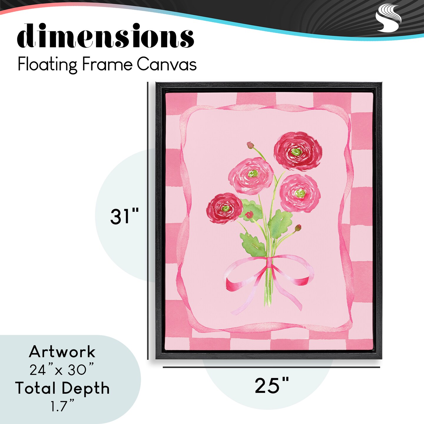 Stupell Industries Pretty And Sweet Ranunculus Floating Frame, design by Nina Jacobs