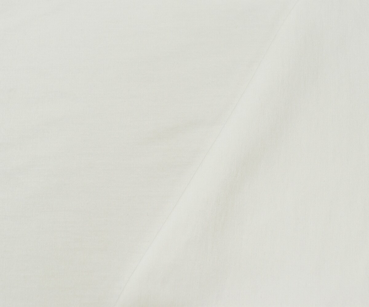 White Poly Cotton Stretch Spandex Poplin Woven Fabric By the Yard