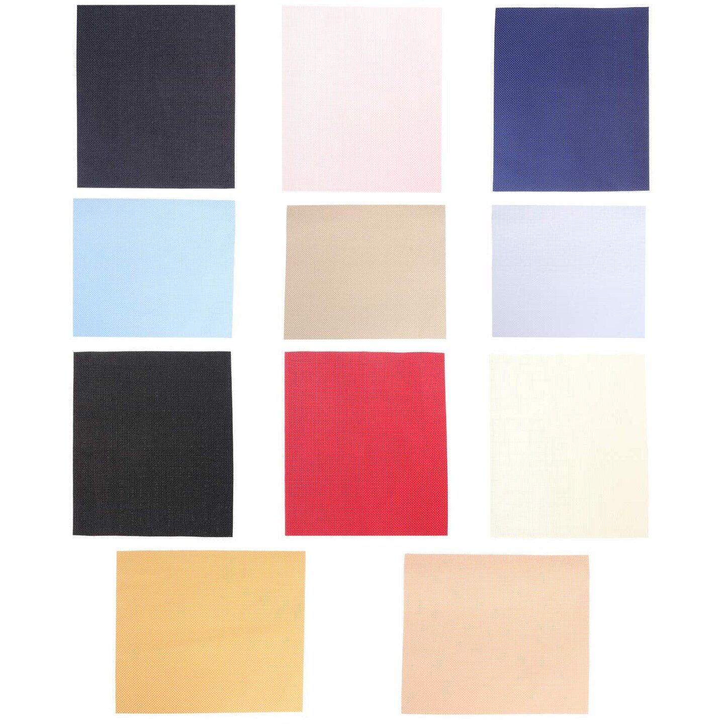 11pcs Cross Stitch Fabric DIY Cross Stitch Aida Cloth Fabric for Embroidery DIY Handmade Art Craft (5.9&#xD7;5.9in)