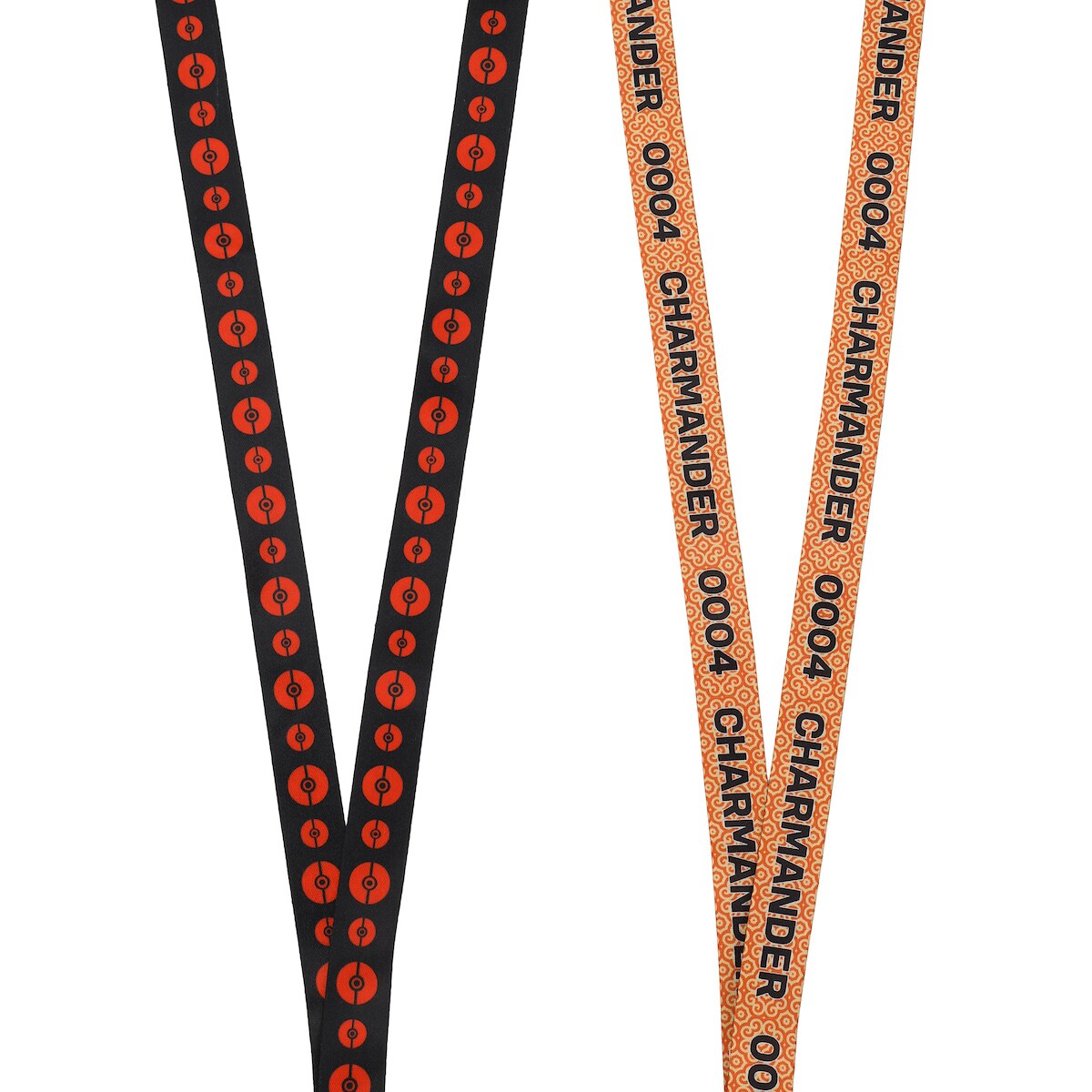 Pokemon Charmander Red Kanto Region Lanyard With Rubber Charm And ID Sleeve