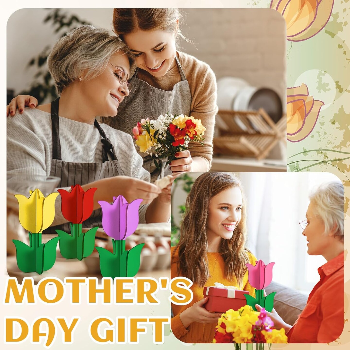 52 Pcs Mothers Day DIY Spring Crafts Set