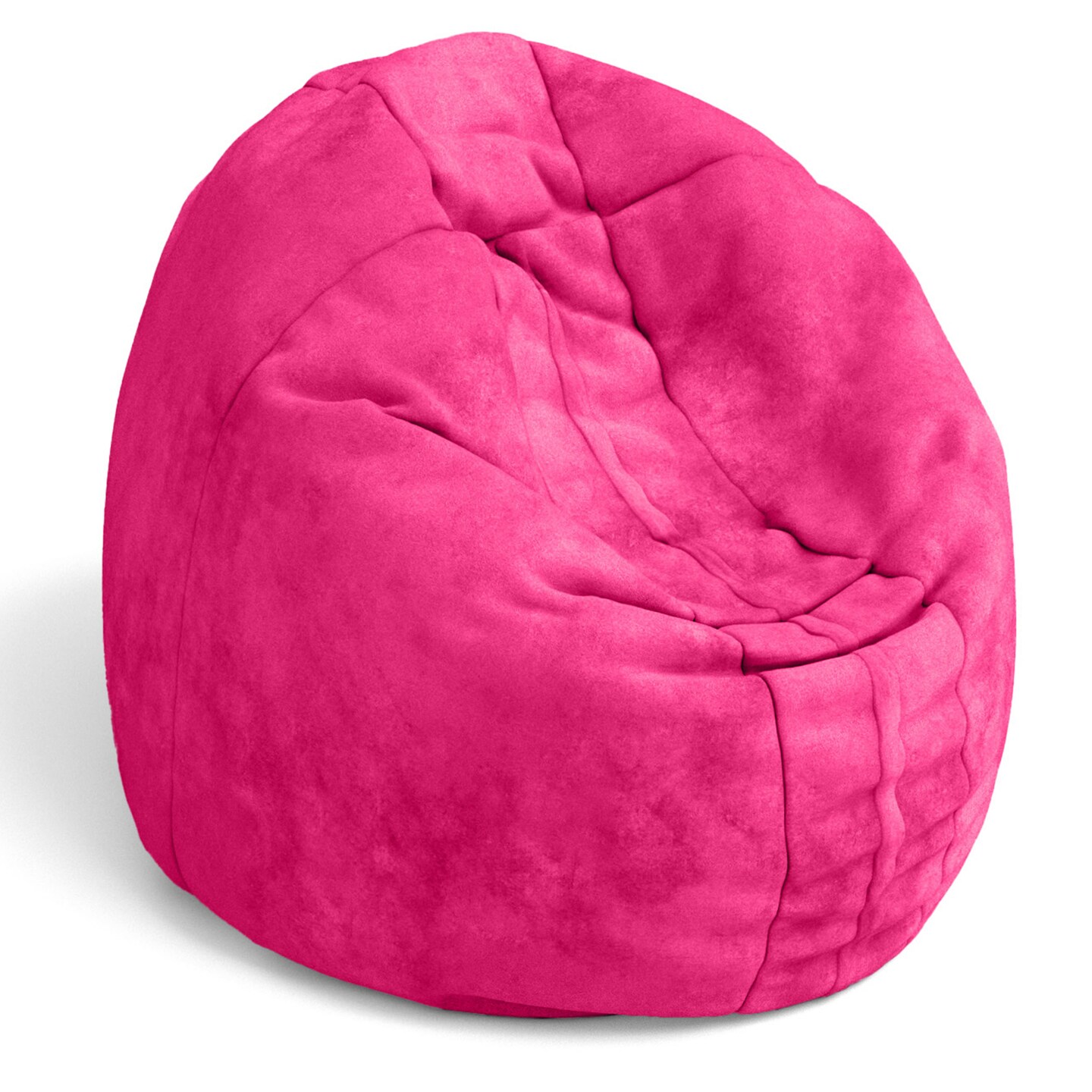 CC Home Furnishings Cocoon Bean Bag Kids Microsuede Chair - 48" - Fuchsia Pink