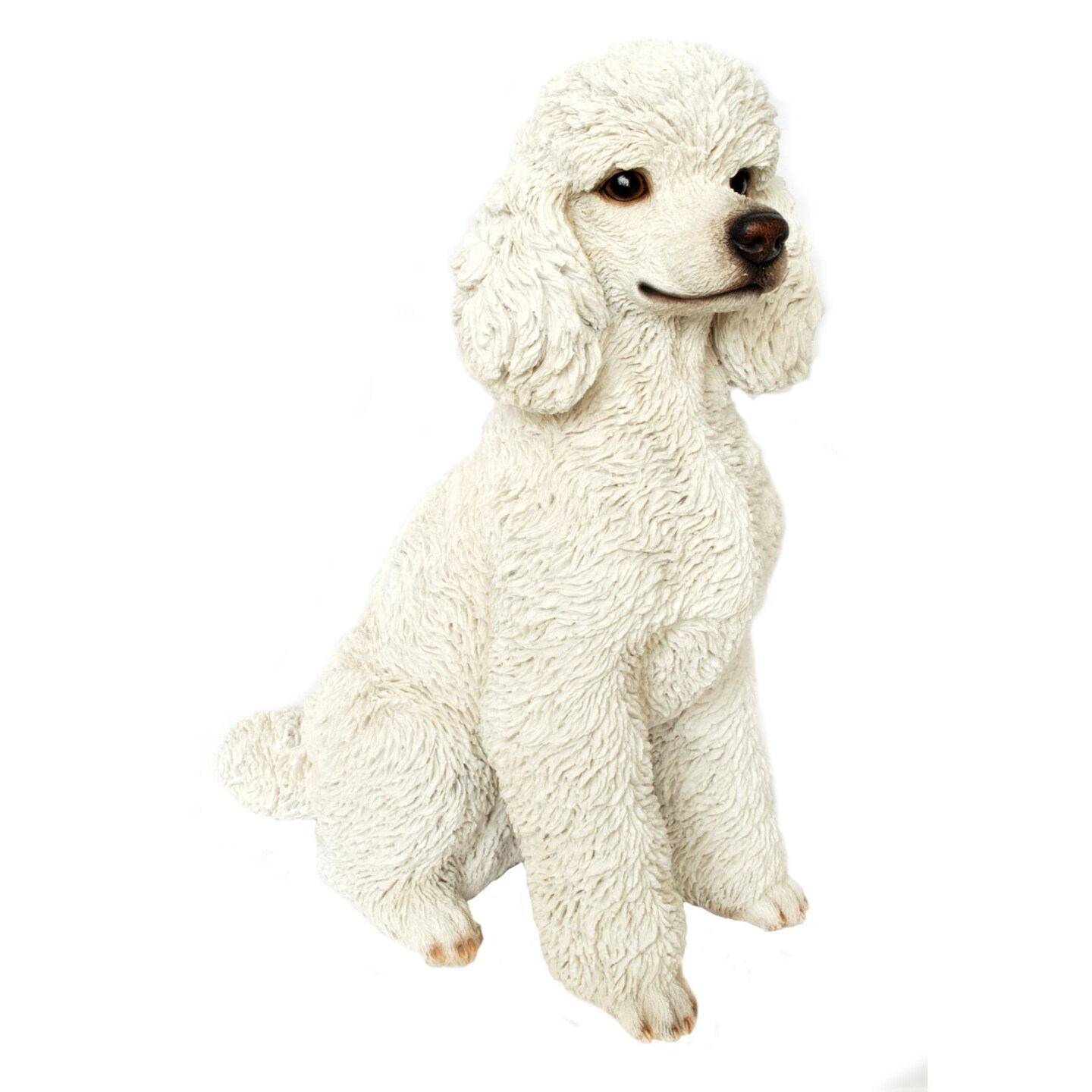 Hi-Line Gifts Sitting Poodle Outdoor Garden Statue - 19&#x22;