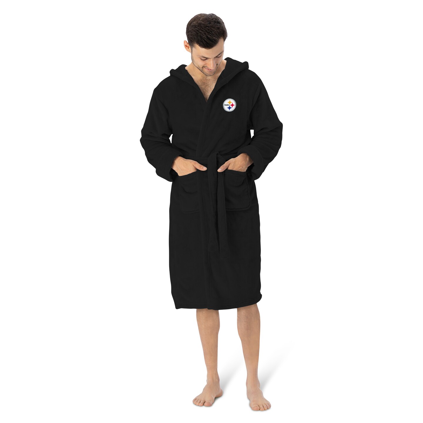 Pittsburgh Steelers NFL Hooded Silk Touch Bath Robe 26×47 Inches
