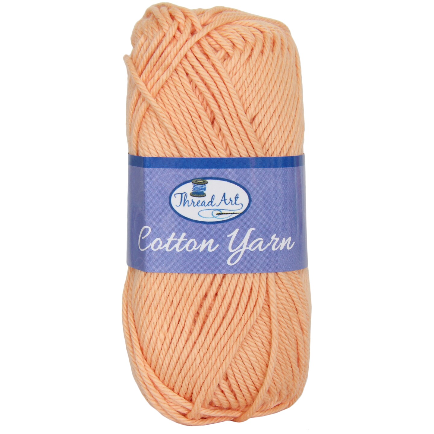 Threadart 100% Pure Cotton Crochet Yarn Size 4 | 50 gram Skeins | Worsted Medium | 85 yds per Skein | 30 Colors Available | Singles, 3 Packs, 6 Packs