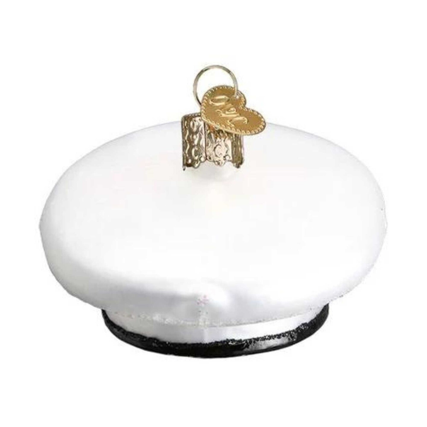 Old World Christmas 2.25 In Marines Hat Christmas Tree Ornament , Semper Fidelis