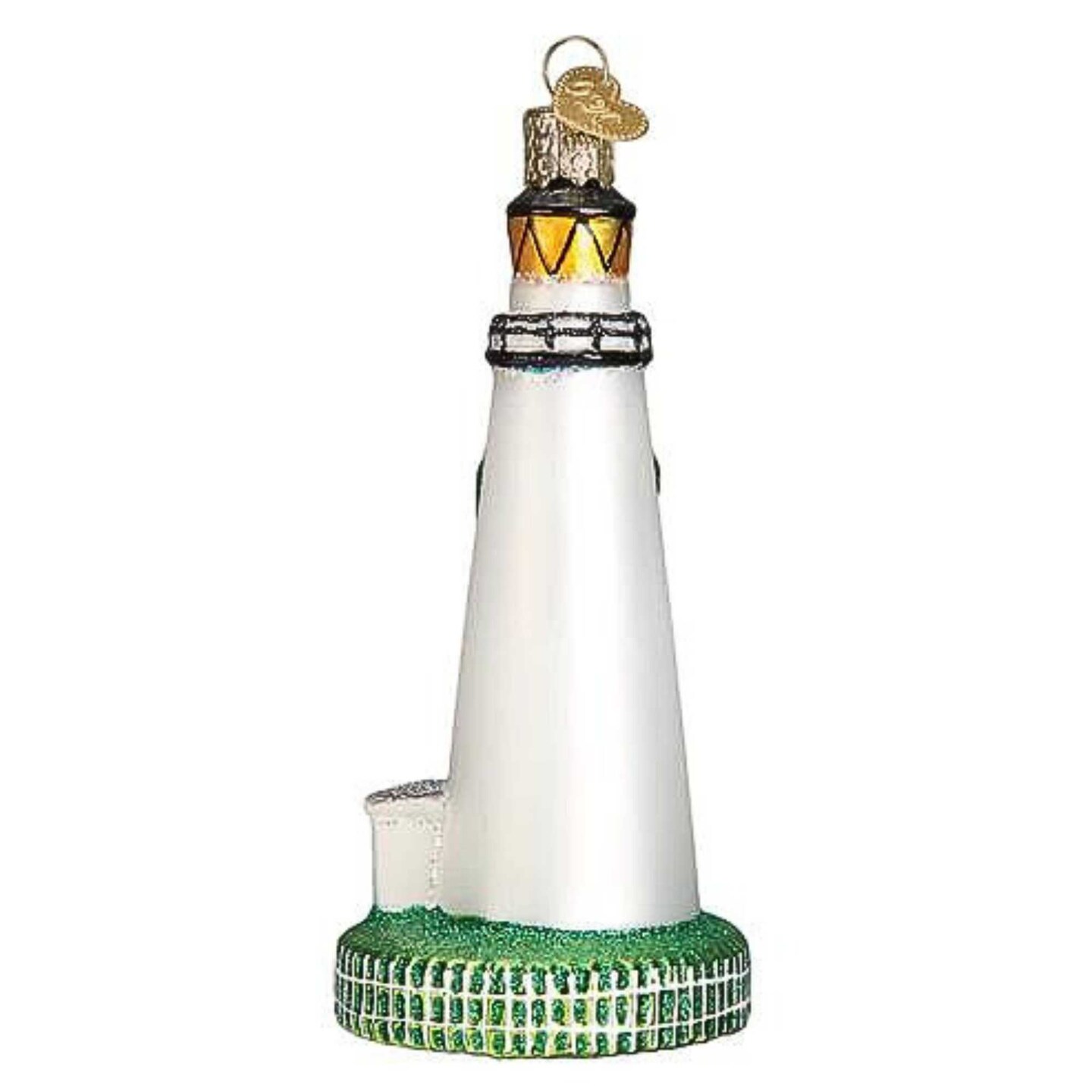 Old World Christmas 4.75 In Ocracoke Lighthouse Christmas Tree Ornament , Ornament Coastline Beacon