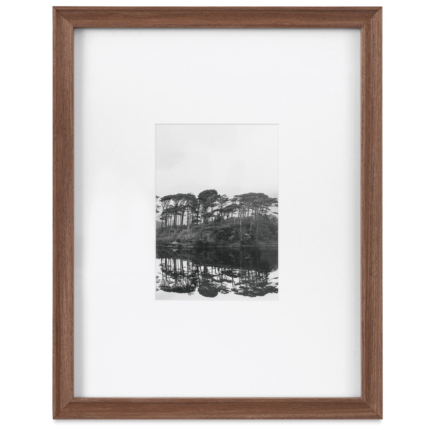 Blick Theo Frame with Mat - Walnut, 11&#x22; x 14&#x22;