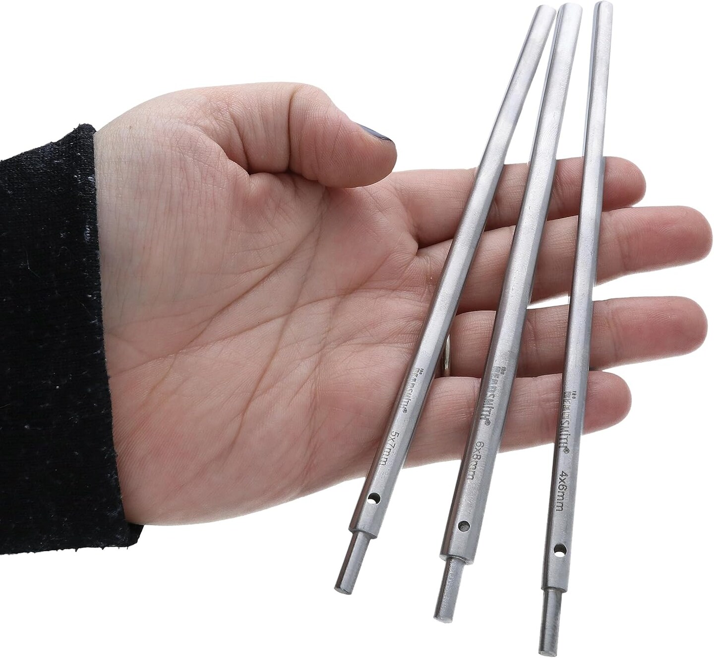 The Beadsmith Oval Mandrels &#x2013; Wire Elements &#x2013; Works with EZ Coiler Pro &#x2013; 3 Rods Make 4x6mm, 6x8mm &#x26; 5x7mm Oval Shapes &#x2013; Create Jump Rings, Coiled Beads, Beaded Coils, and Spirals
