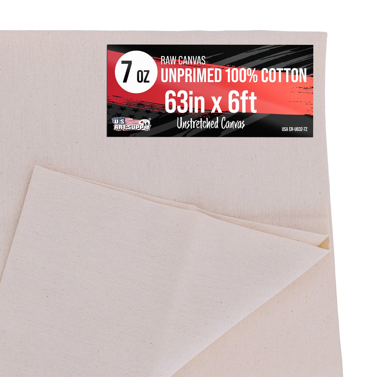 Michaels, 7-Ounce Unprimed Canvas Roll, 63" Wide x 6' Long (2 Yards) - 100% Cotton, Woven, Acid-Free - Unstretched Canvas Rolls for Painting, Murals, & DIY Crafts – Category: Canvas Folds & Rolls