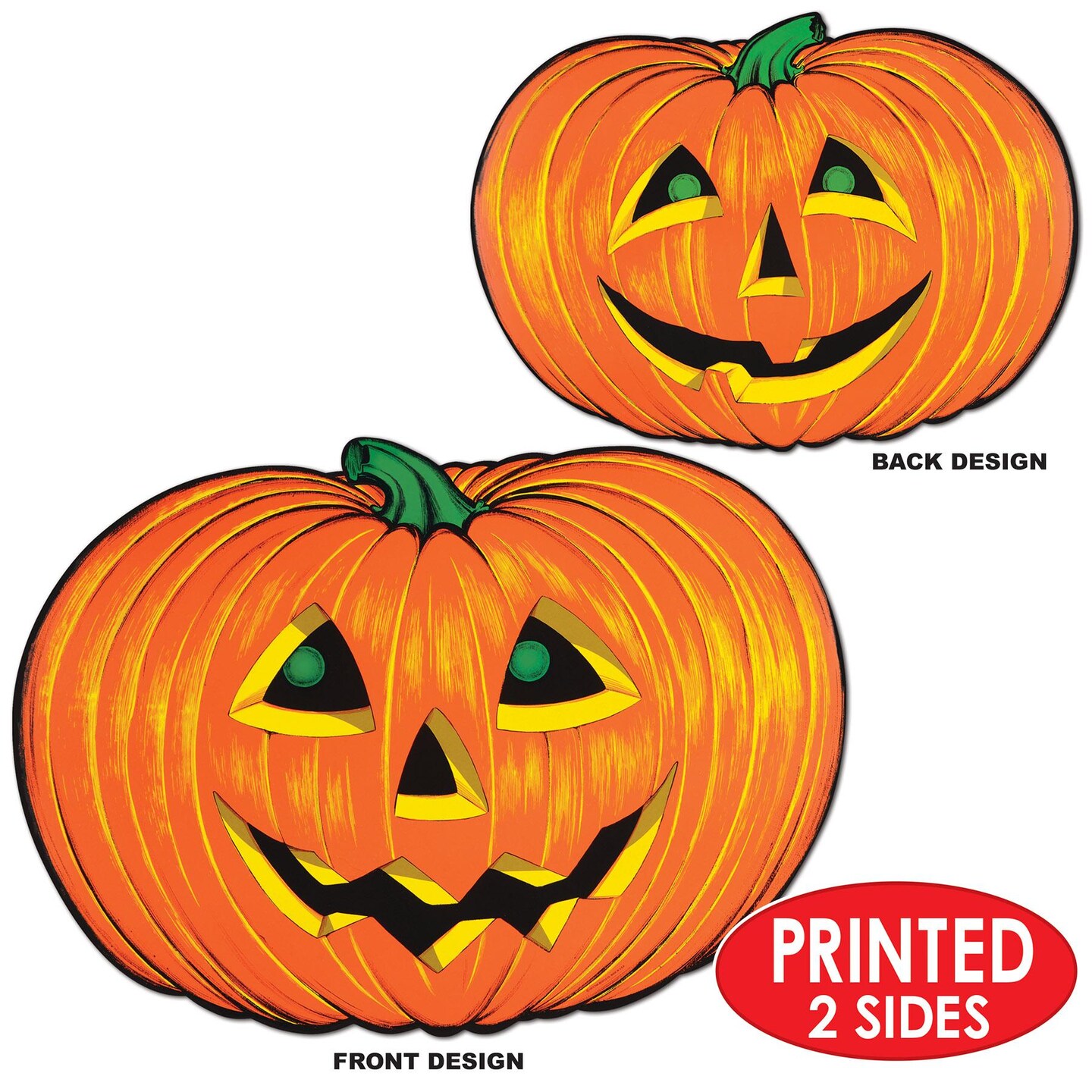 12 Pack Beistle Halloween Party Jack-O-Lantern Faces