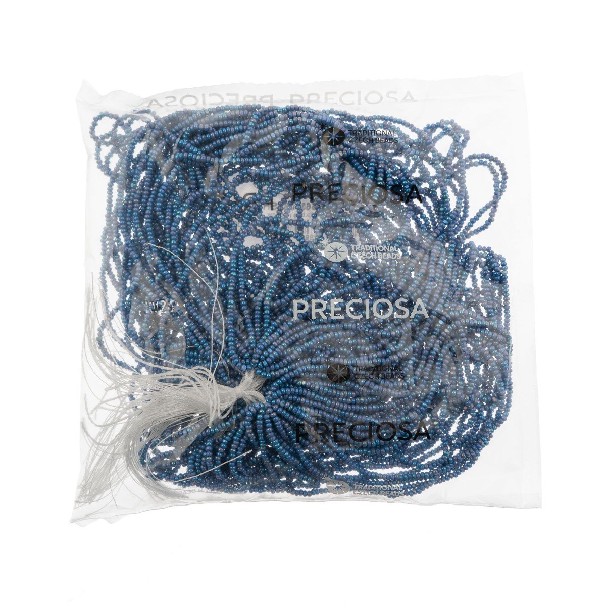 John Bead 11/0 Cut Opaque Finish Czech Glass Seed Beads Strung, 100g