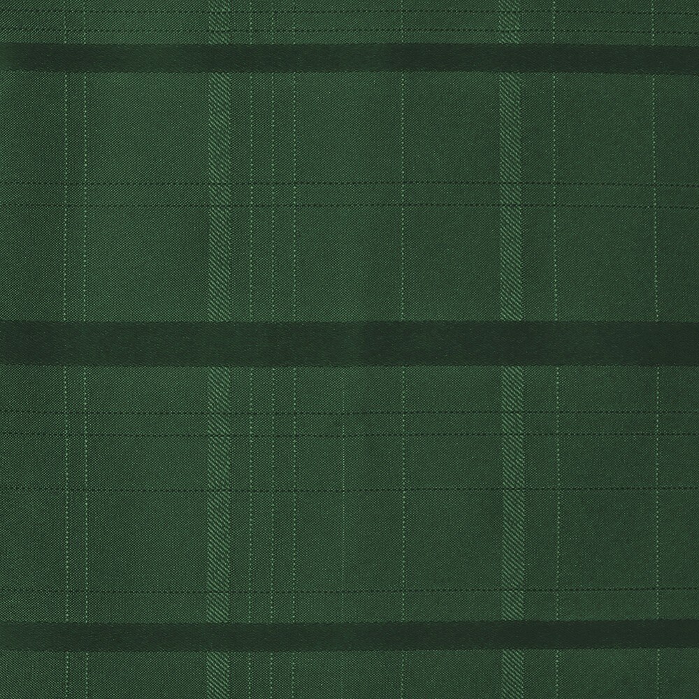 Threadmade Home Elegance Plaid Jacquard Tablecloth, Holly Green - 90"W x 90"L Round