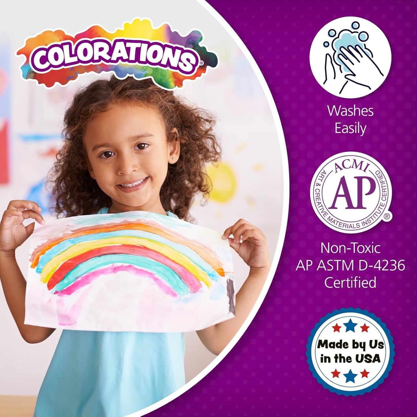 Paraben-Free Simply Washable Tempera Paint, Set of 11 Colors, Matte Finish, Classroom Supplies, Vibrant Colors, Non-Toxic Craft Paint, School, Craft, Art Supply Set, Each 16oz