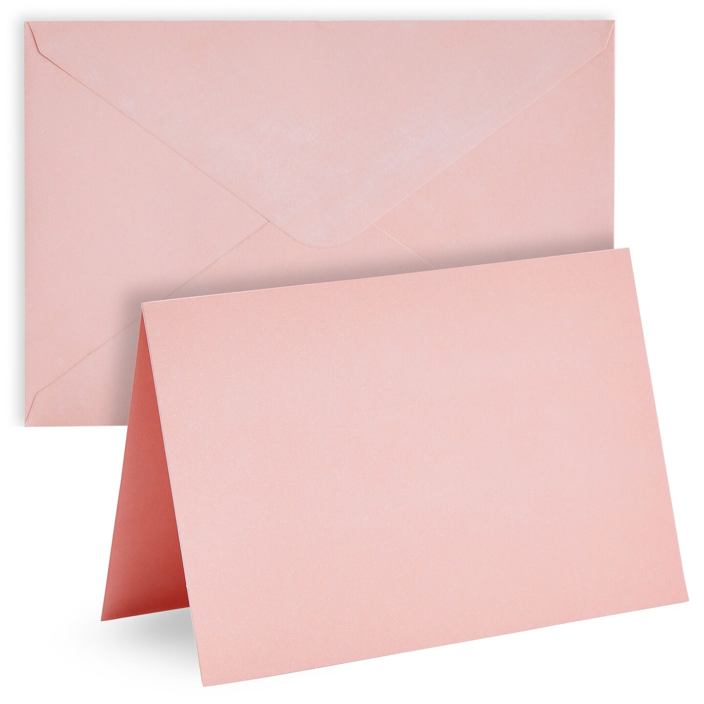 48 Pack 4x6 Blank Cards and Envelopes - DIY Printable Plain Greeting Notes for Birthday, Baby Shower, Wedding Invitations - Pink