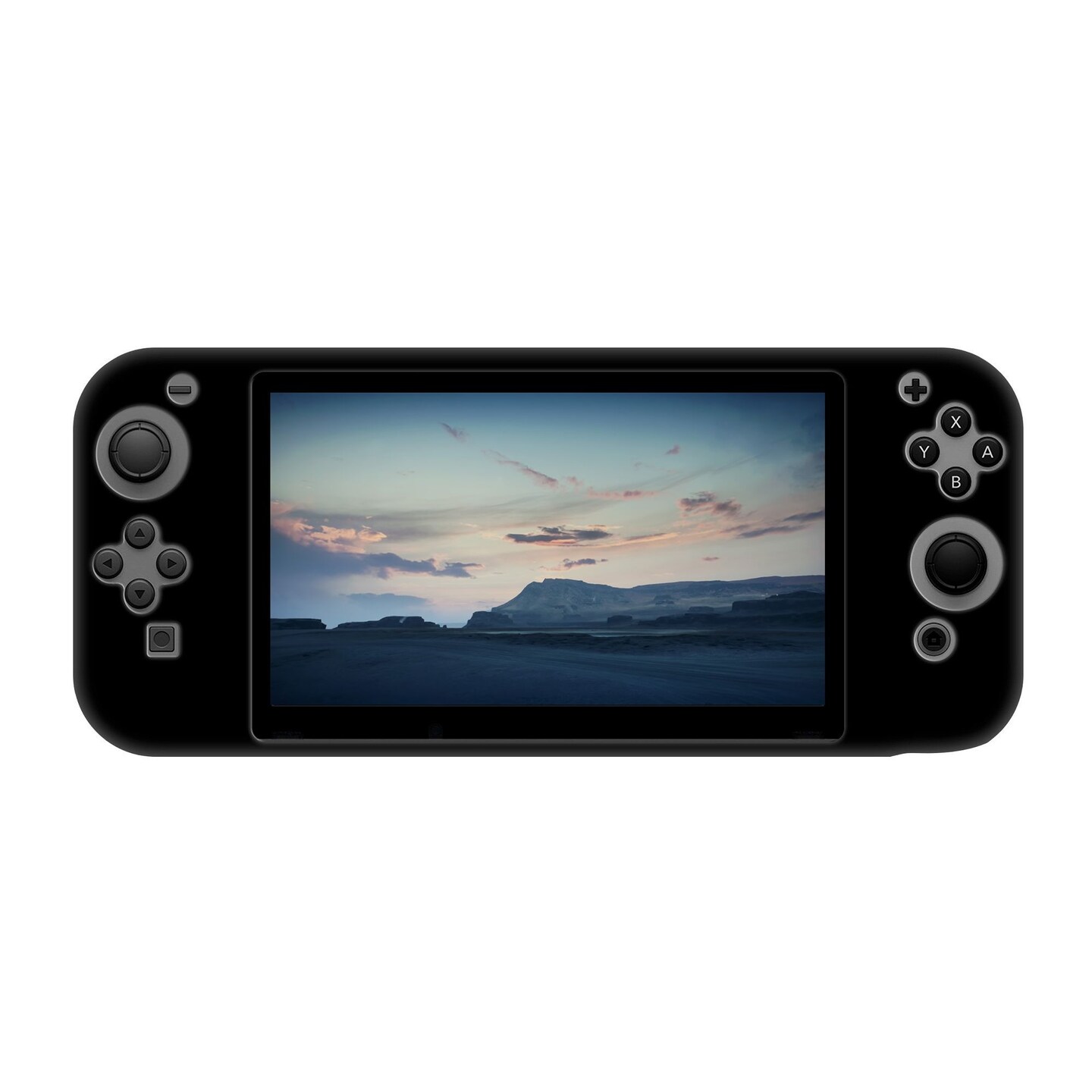 insten Protective Soft Silicone Skin Gel Cover Case [Anti-Slip][Lightweight][Slim Fit] for Use On Nintendo Switch Console with Joy-Con Attached - Black