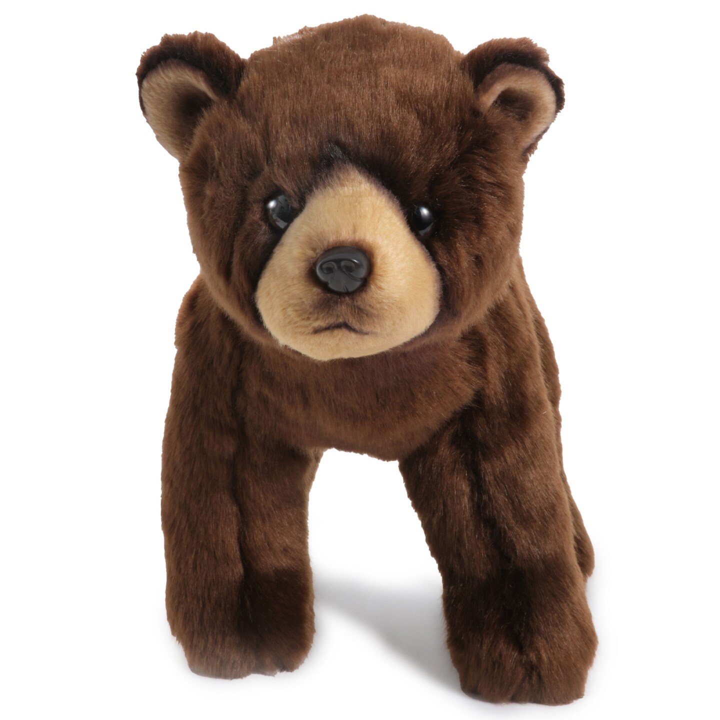 Bearington Grizby Grizzly Bear Stuffed Animal - 13" Brown Bear Plush Toy with Ultra-Soft Faux Fur and Lifelike Design - Adorable Stuffed Bears Gift for Toddlers, Kids, and Animal Lovers