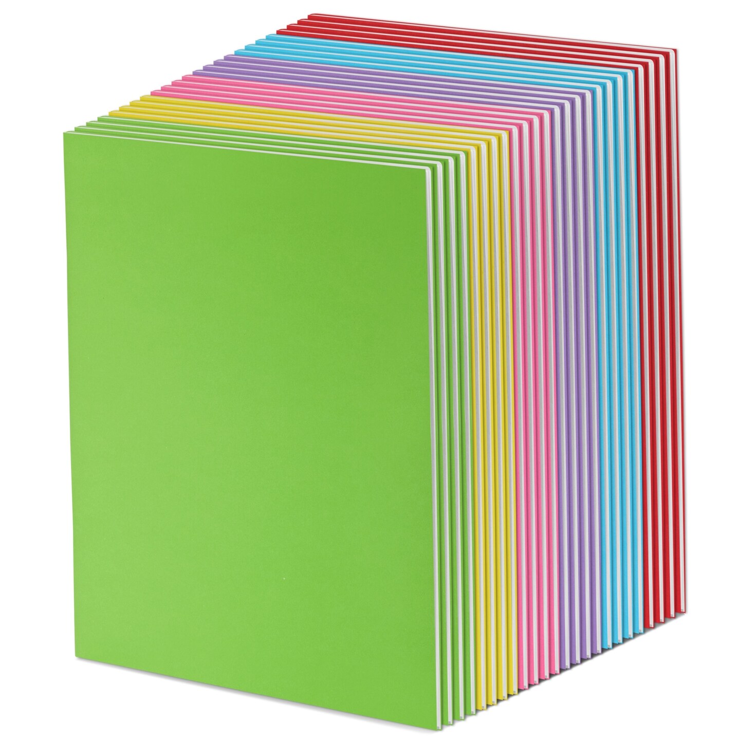 Paper Junkie 24 Pack Blank Books for Kids To Write Stories - A4 Colorful Notebooks Bulk - Unlined Travel Journals Scrapbooks for Students Sketching (8.5x11 in)