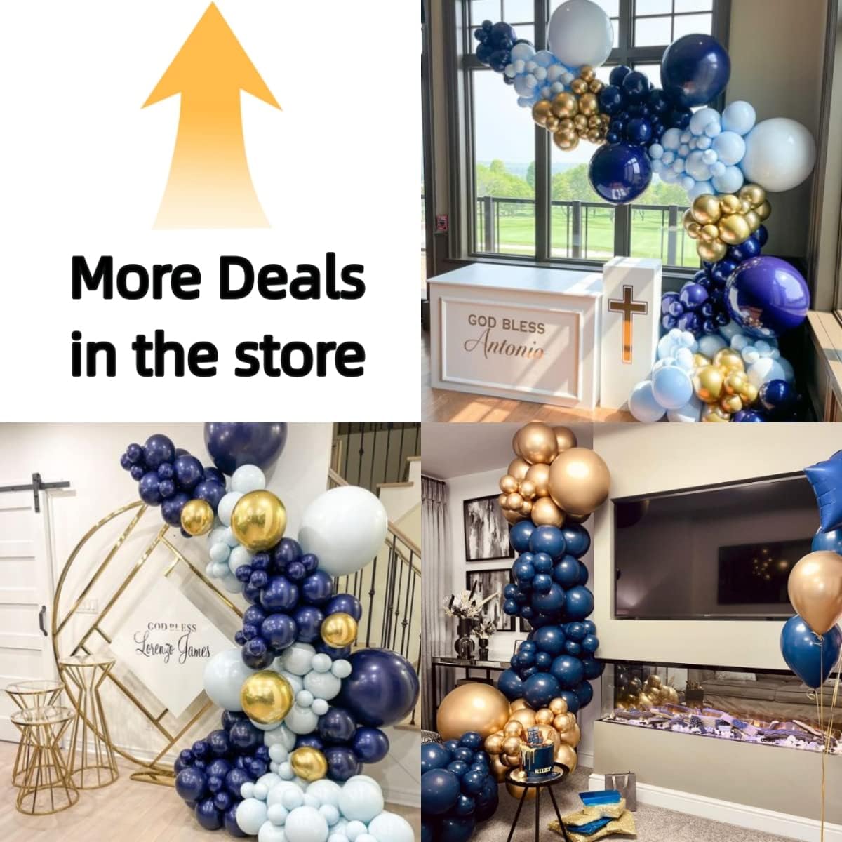 Navy Blue Latex Party Balloons, 100 Pack 12 inch Round Helium Navy Balloons for Wedding Graduation Birthday Party Backdrop Decorations