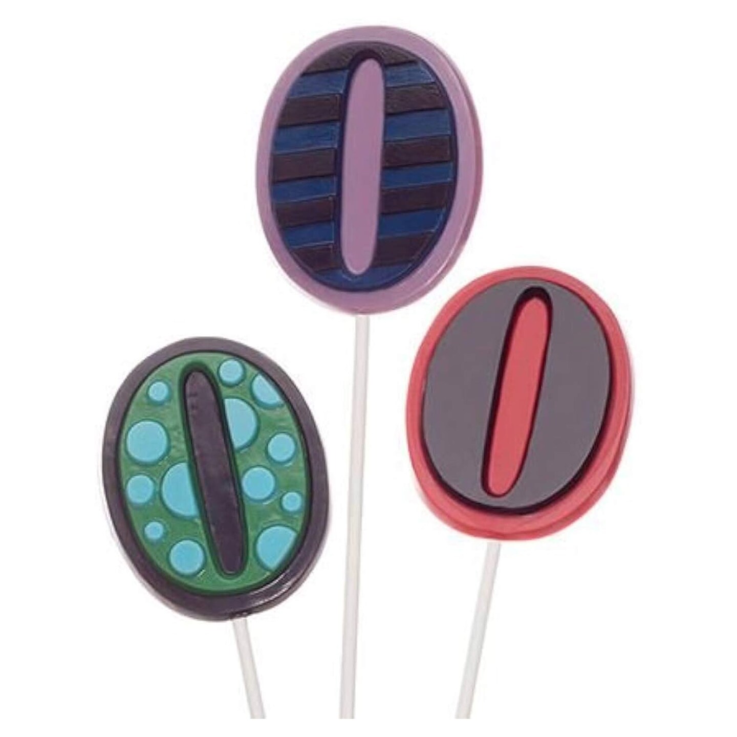 Number 0 Lollipop Chocolate Mold