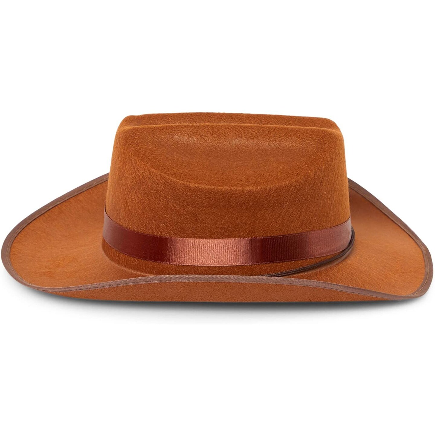 Brown Western Cowboy Hat for Kids, Unisex Youth (4 Pack)