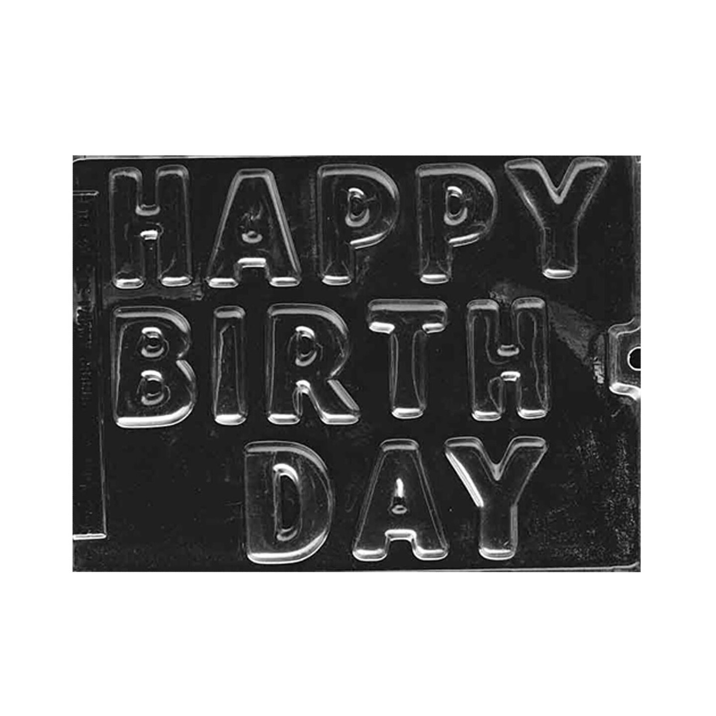 Happy Birthday Letters Chocolate Mold