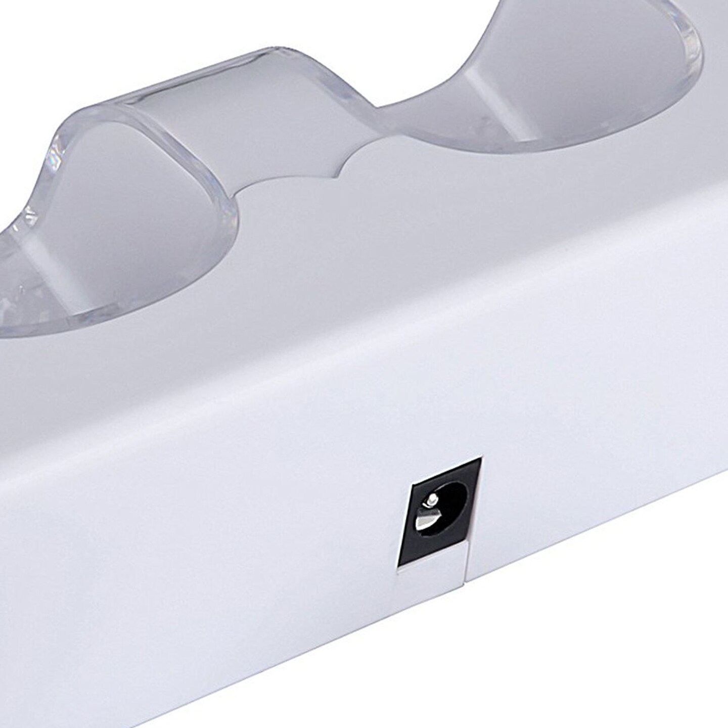 For Nintendo Wii Controller &#x26; Wii U Remote - Dual Charger Charging Dock with 2x Rechargeable 2800 mAh Battery, White
