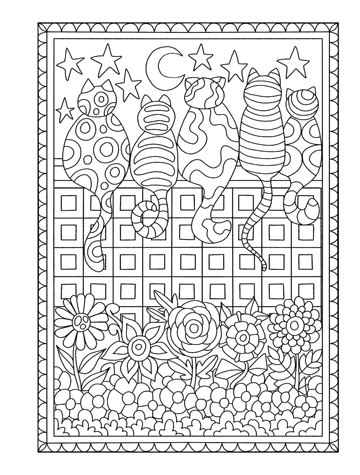 Creative Haven: Whimsical Cats Coloring Book-Softcover