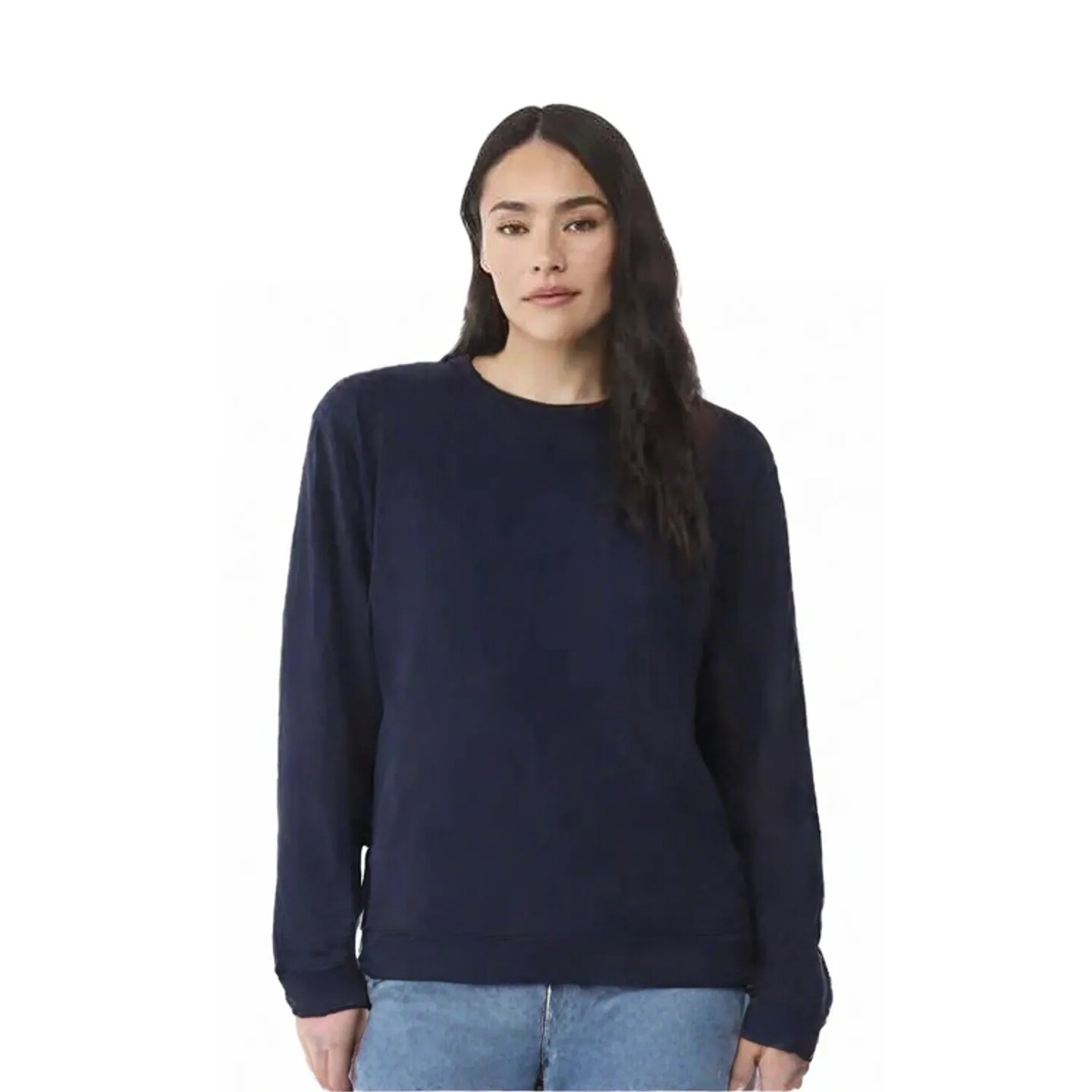 BELLA + CANVAS Heavyweight Long Sleeve Crewneck T-Shirt for Streetwear Style & Layering Wear Essential Tee
