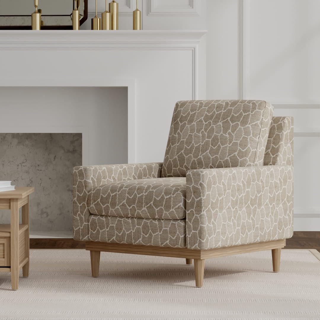 Brown Fade Resistant Animal Print Woven Pattern Upholstery Fabric by The Yard - SKU: Artus Bark