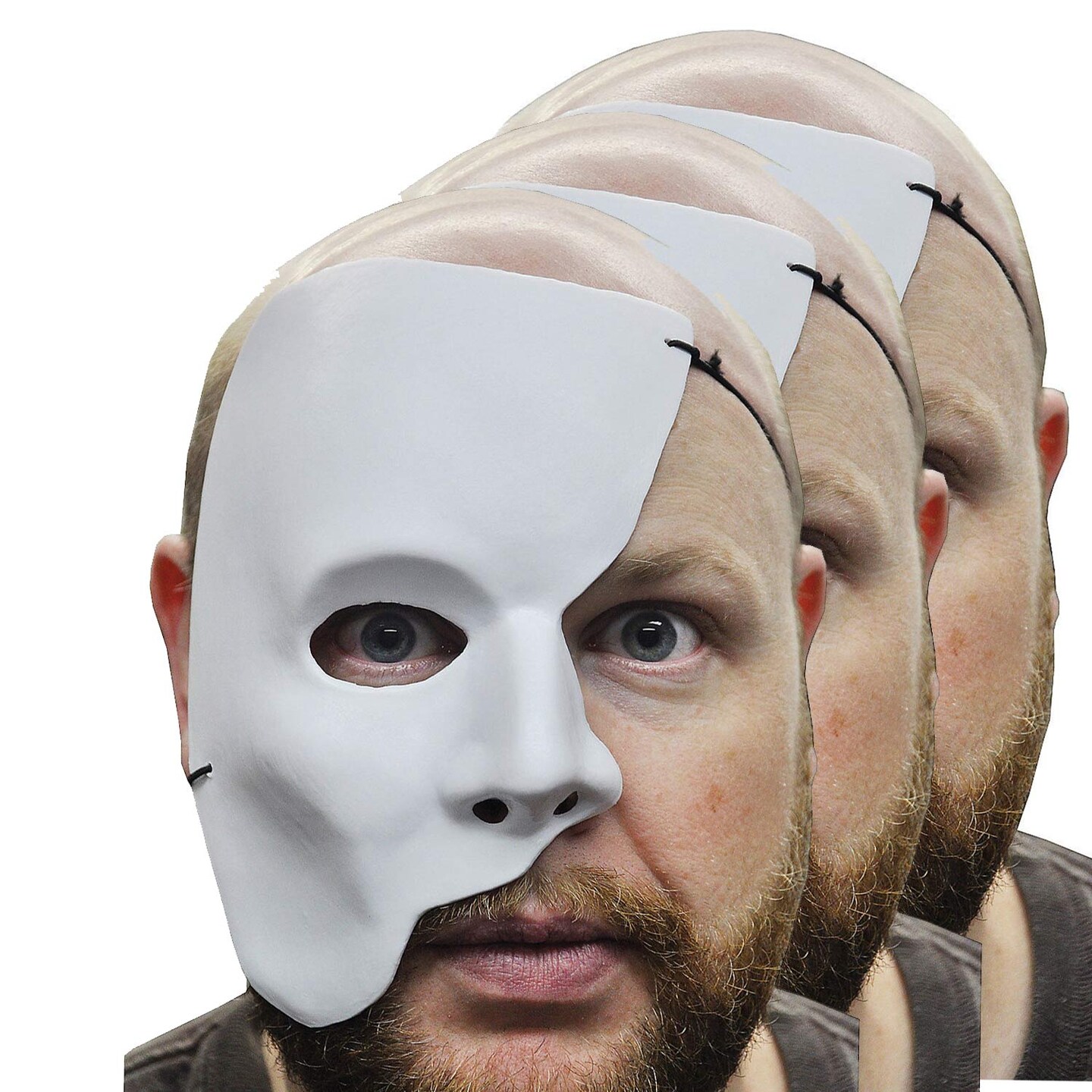 Partial Face Mask Phantom Horror Costume