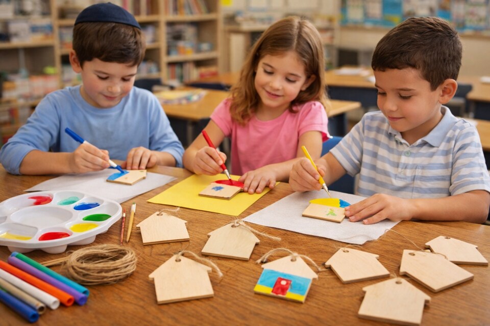 Wood House Cutout – 1 Piece Blank Wood House for Crafts & Decor, 2 inch by 2 inch