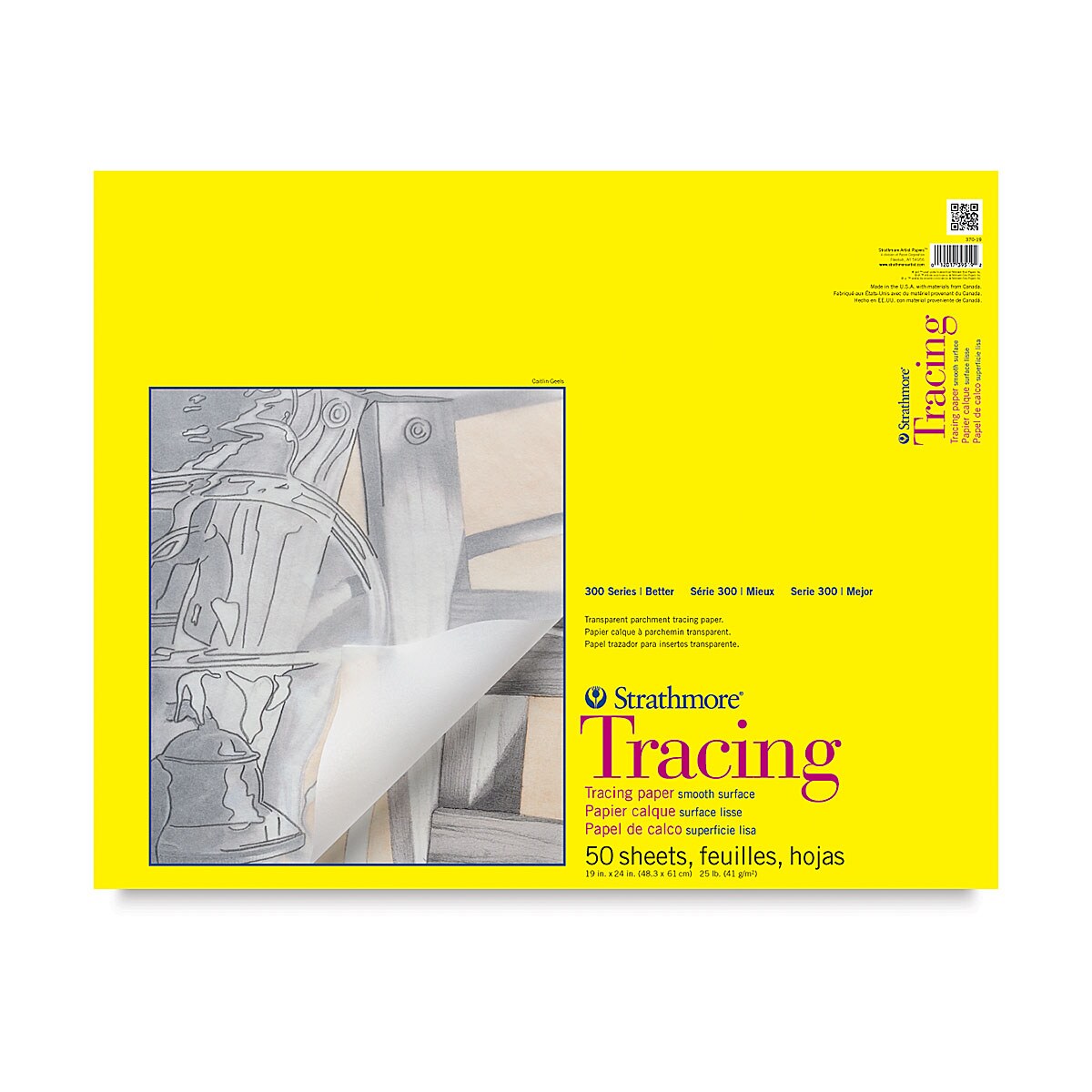 Strathmore 300 Series Tracing Paper - 19&#x22; x 24&#x22;, 50 Sheets