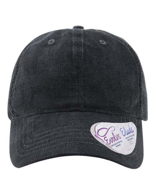 Infinity Her&#xAE; Womens Corduroy Cap with Mesh Back Breathable Sweatband and Concealed Ponytail Opening