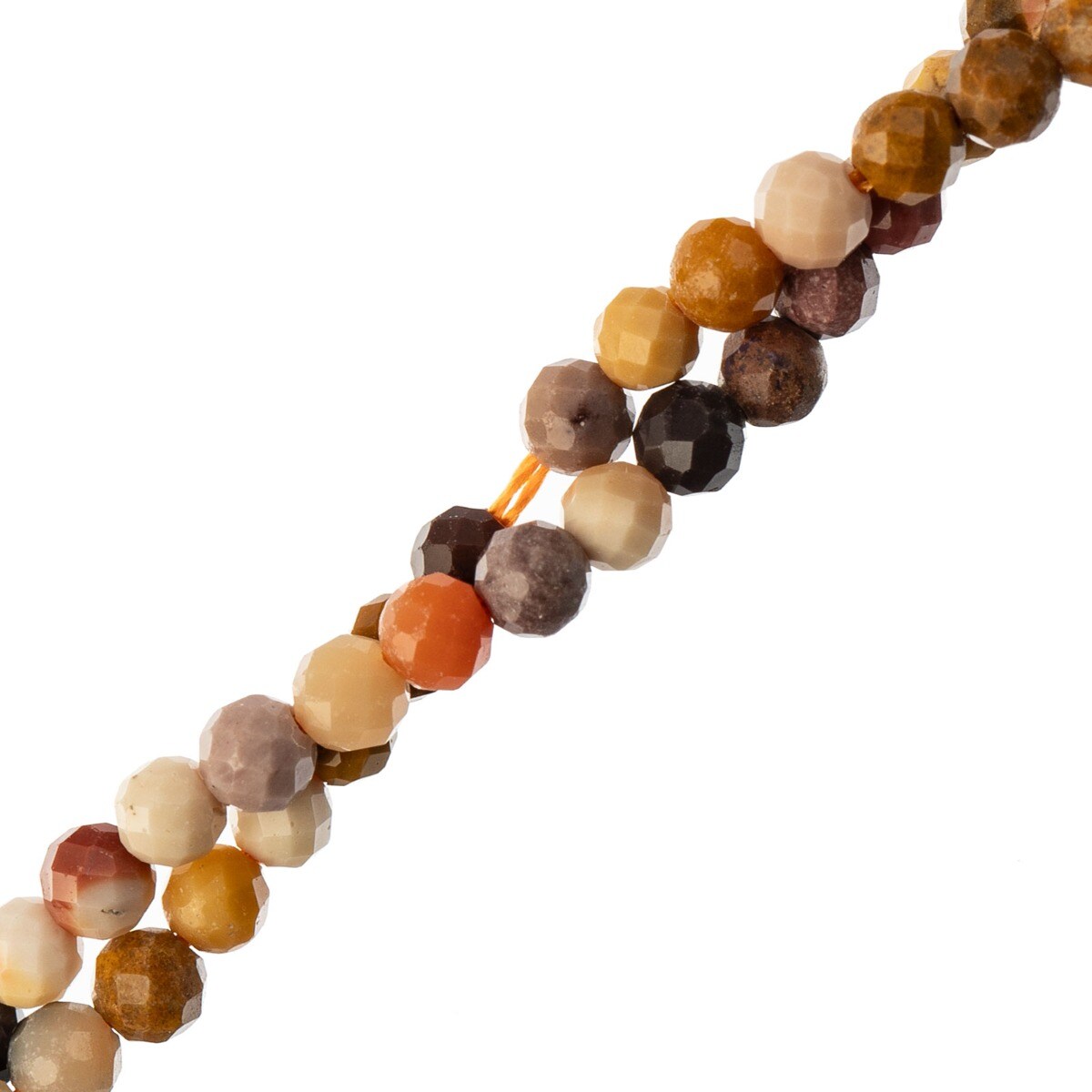John Bead Earth's Jewels 15in Semi-Precious Facetted Round Natural Stone Bead Strand