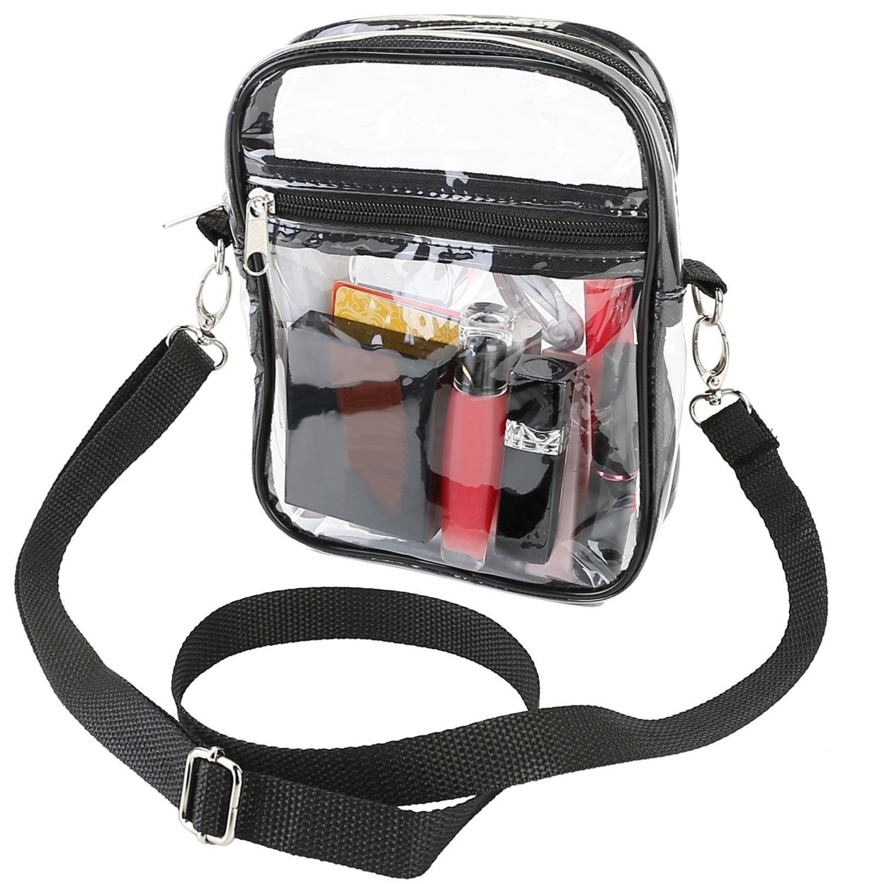 UNNI Clear Stadium Approved Crossbody Shoulder Handbag Magnetic Closure PVC