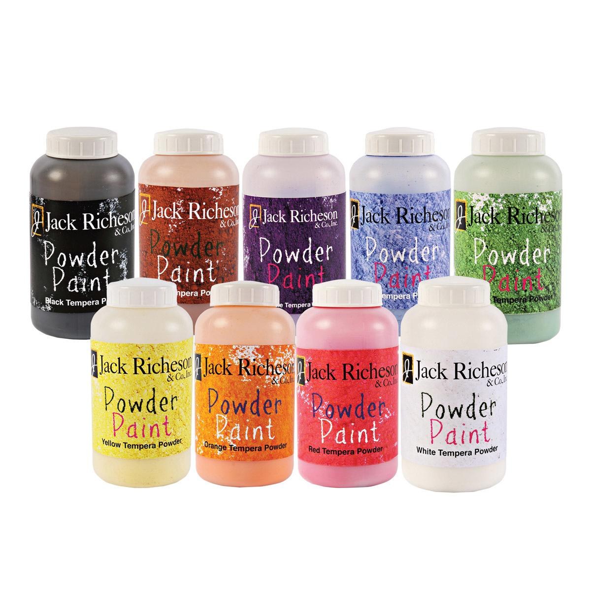 Jack Richeson Powdered Tempera Paint Set - 9 Colors