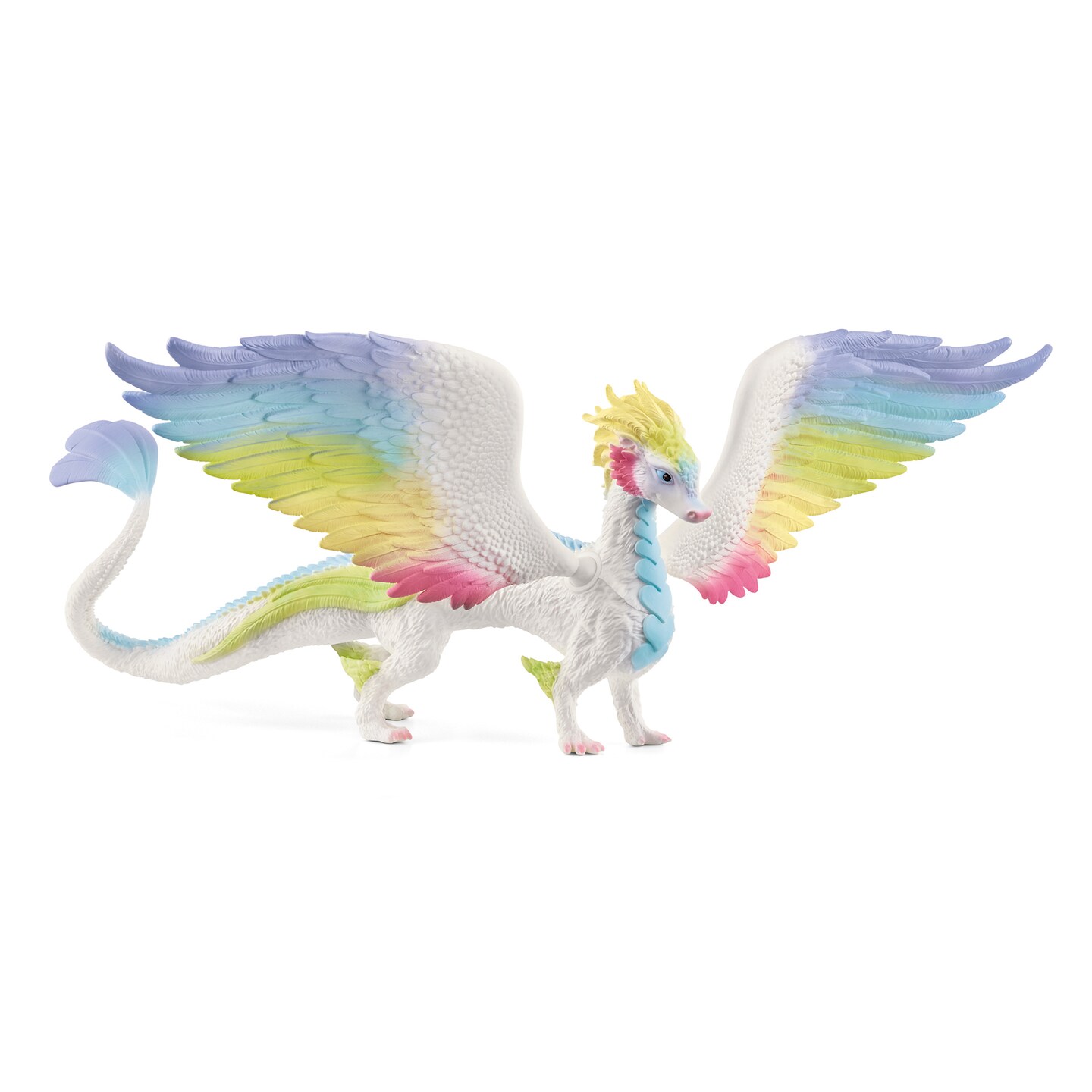 Schleich Bayala: Rainbow Dragon - Colorful Toy Dragon Collectible Figurine, Large 13&#x22; Wingspan &#x26; Movable Parts, Fantasy Toys, Decoration, Kids Ages 5+