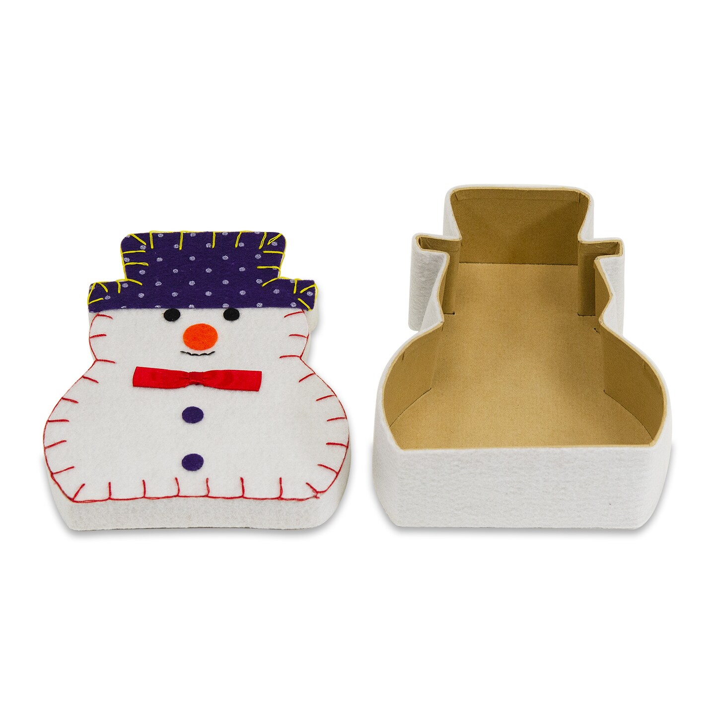 Snowman Gift Box - Large 6.75&#x22; x 5.5&#x22; x 2.25&#x22;