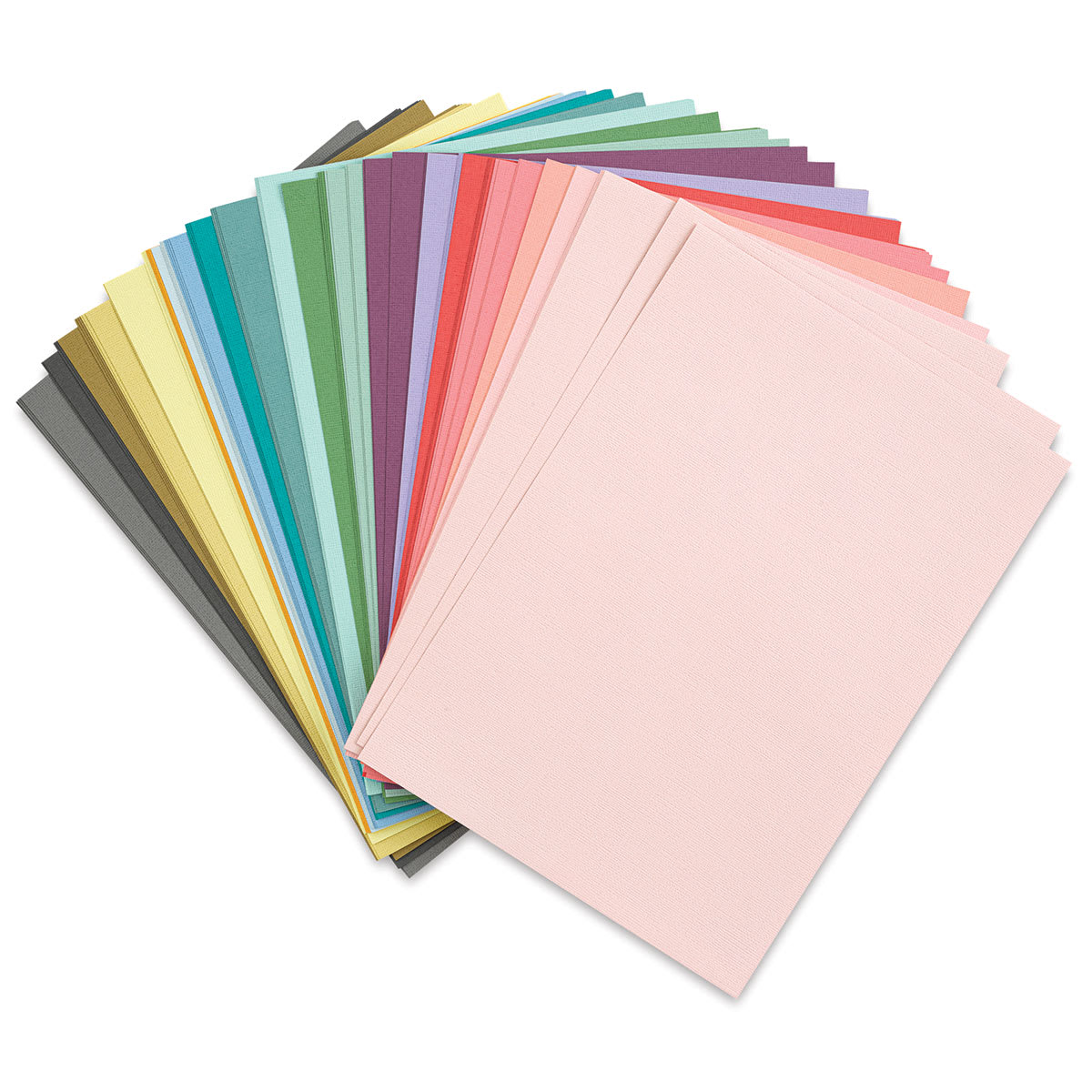 Sizzix Surfacez Cardstock - Assorted Colors, Package of 80 Sheets, 8-1/4"W x 11-3/4"L, 216 gsm