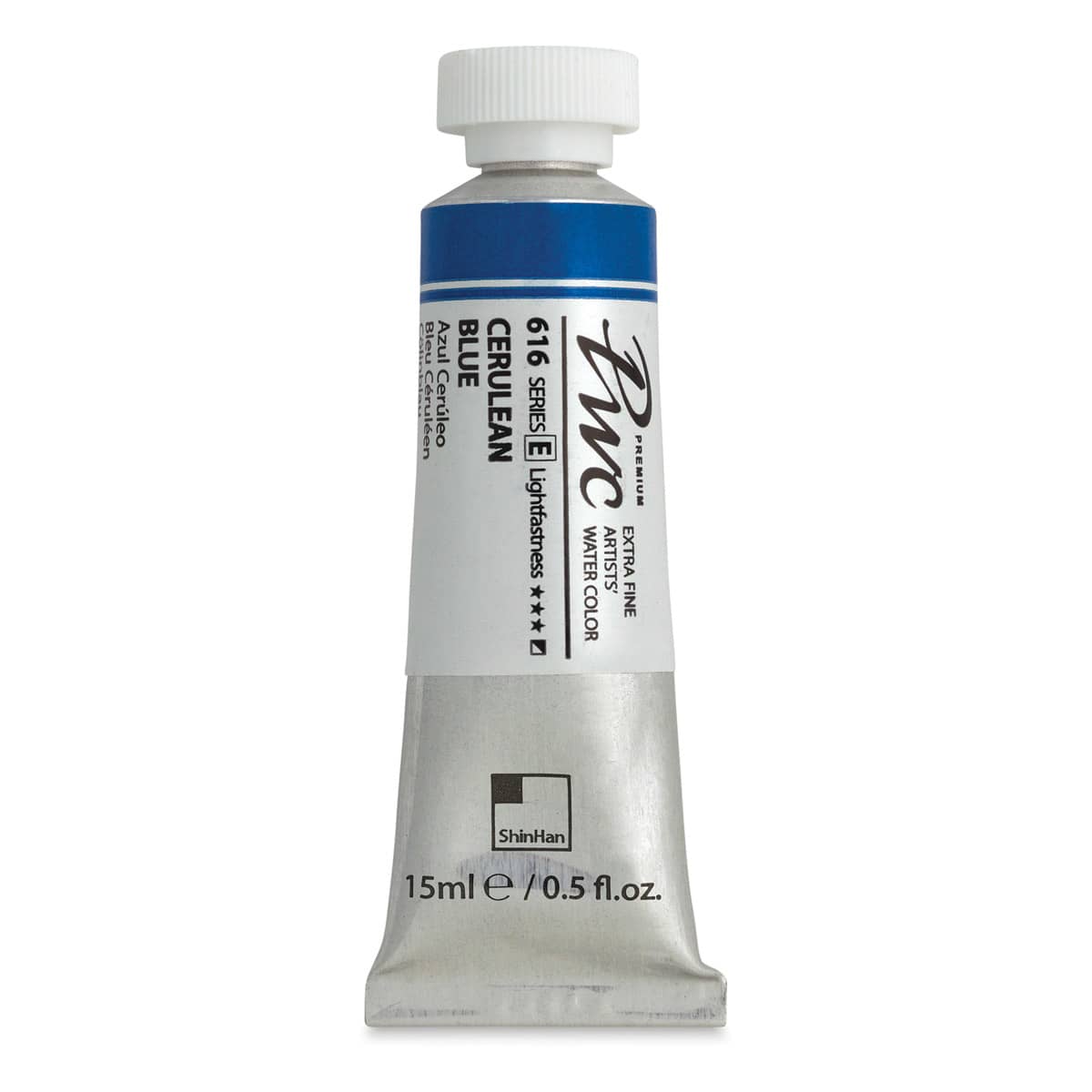 ShinHan PWC Extra Fine Professional Watercolor - Cerulean Blue, 15 ml, Tube