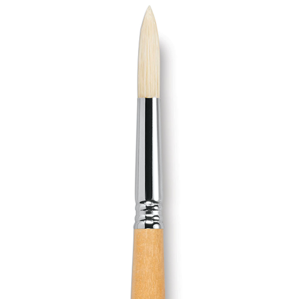 Escoda Clasico Chungking White Bristle Brush - Round, Long Handle, Size 14