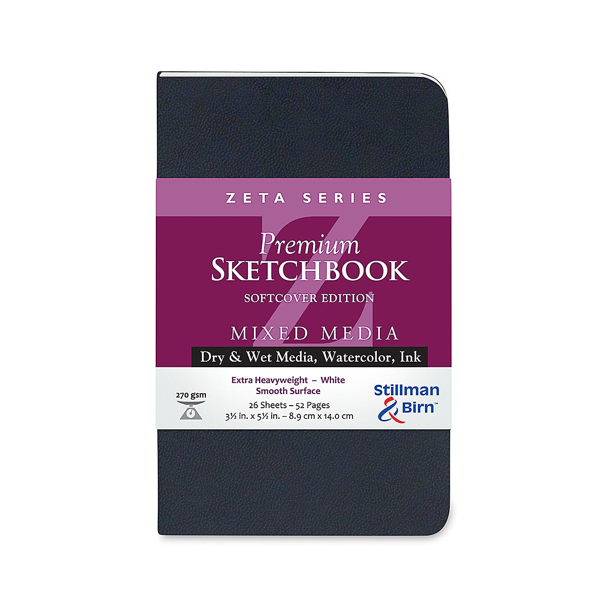 Stillman & Birn Zeta Series Softcover Sketchbook - 5-1/2" x 3-1/2", Portrait