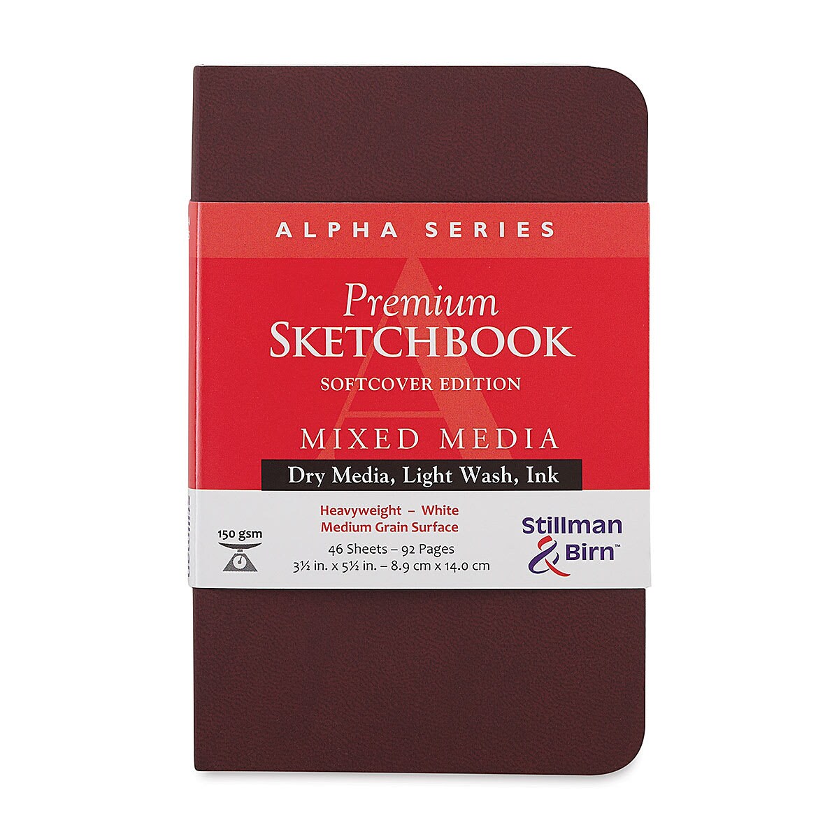 Stillman & Birn Alpha Series Sketchbook - 5-1/2" x 3-1/2", Soft Cover, 46 Sheets