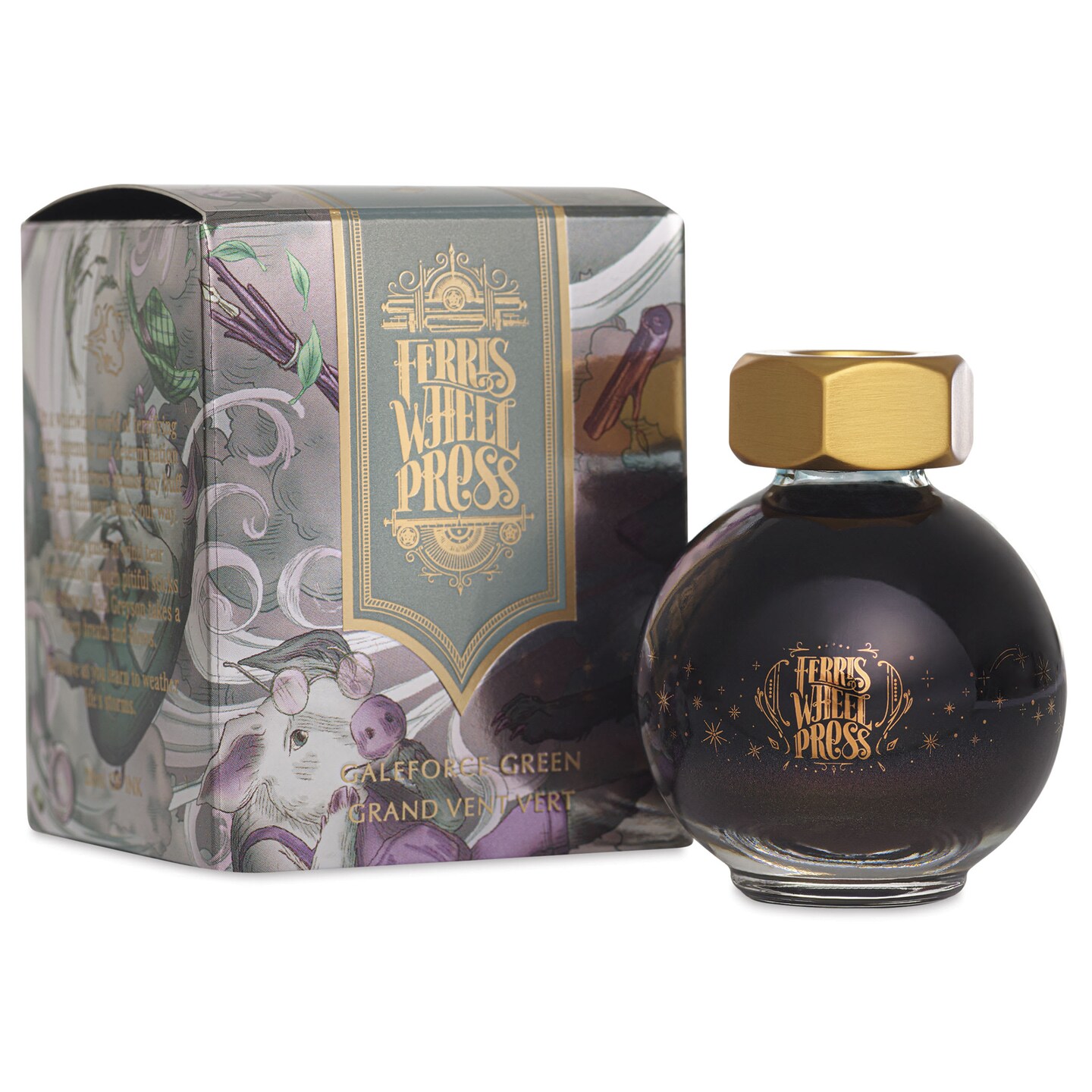 Ferris Wheel Press Ferritales Fountain Pen Ink - Galeforce Green, 20 ml